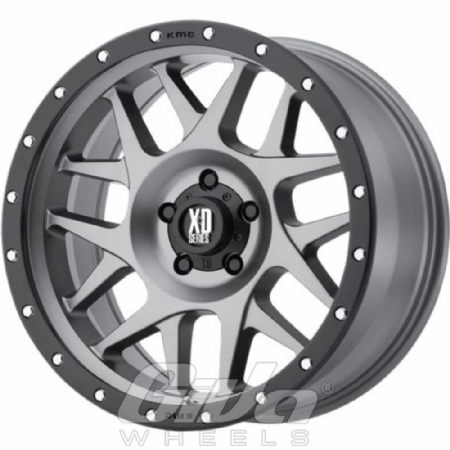 XD Series by KMC XD127 Bully Matt gray with black ring