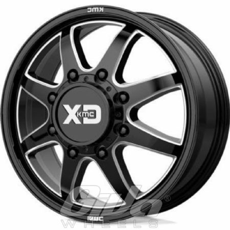 XD Series by KMC XD845 Pike Dually Black with milled accents