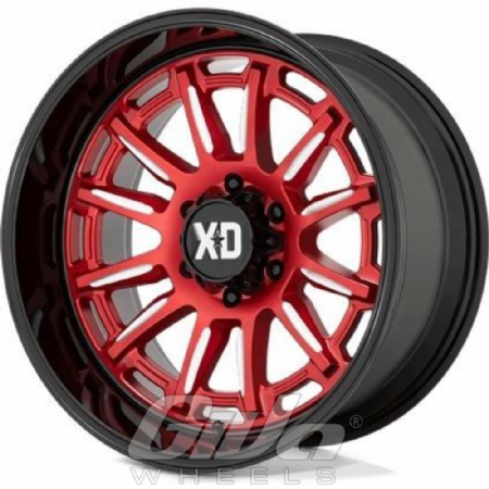 XD Series by KMC XD865 Phoenix Candy red with milled accents and black lip