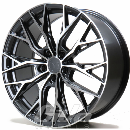 Yanar Wheels DNZ-20 Anthracite with polished face