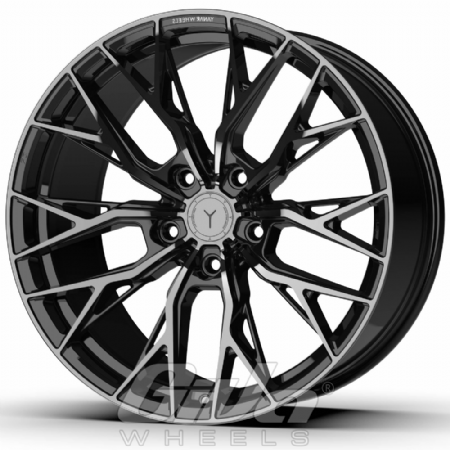 Yanar Wheels DNZ-20 Flow Forged Black with tinted face